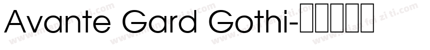 Avante Gard Gothi字体转换